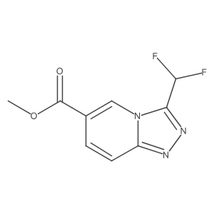 Methyl 3-(difluoromethyl)-[1,2,4]triazolo[4,3-A]pyridine-6-carboxylate Structure
