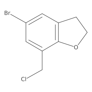 5-Bromo-7-(chloromethyl)-2,3-dihydro-1-benzofuran Structure