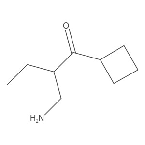 2-(Aminomethyl)-1-cyclobutylbutan-1-one Structure
