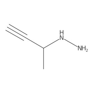 But-3-yn-2-ylhydrazine Structure