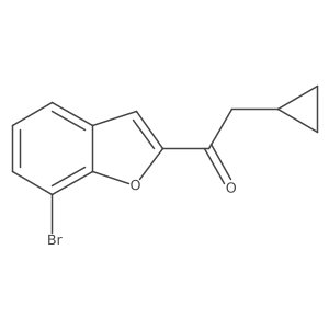 1-(7-Bromo-1-benzofuran-2-yl)-2-cyclopropylethan-1-one Structure