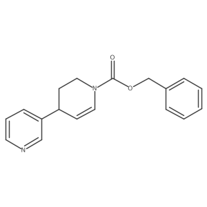 1-Benzyloxycarbonyl-4-(3-pyridyl)-1,2,3,4-tetrahydropyridine Structure