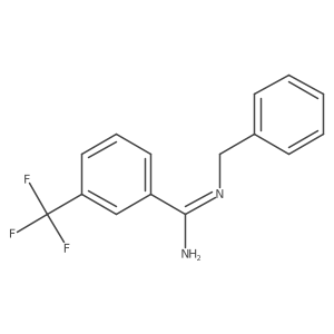 N-Benzyl-3-(trifluoromethyl)benzenecarboximidamide结构式