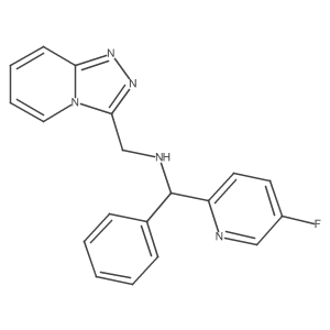 1-(5-fluoropyridin-2-yl)-1-phenyl-N-([1,2,4]triazolo[4,3-a]pyridin-3-ylmethyl)methanamine结构式