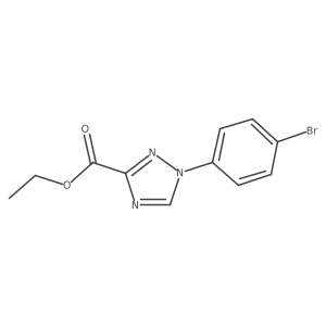 Ethyl 1-(4-bromophenyl)-1,2,4-triazole-3-carboxylate Structure