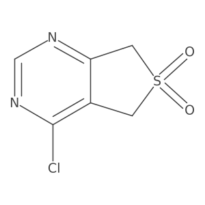 4-Chloro-5,7-dihydrothieno[3,4-d]pyrimidine 6,6-dioxide结构式