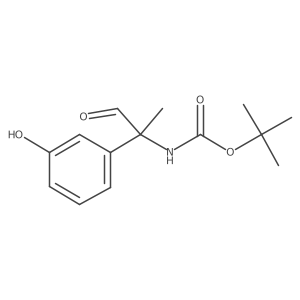 tert-butyl N-[2-(3-hydroxyphenyl)-1-oxopropan-2-yl]carbamate Structure