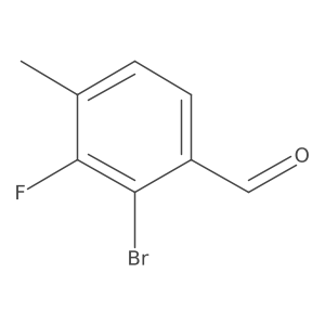 2-Bromo-3-fluoro-4-methylbenzaldehyde Structure