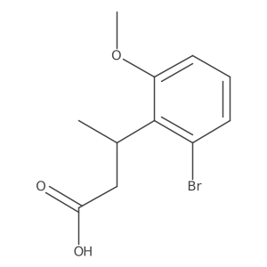 3-(2-Bromo-6-methoxyphenyl)butanoic acid Structure