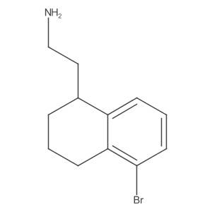 2-(5-Bromo-1,2,3,4-tetrahydronaphthalen-1-yl)ethan-1-amine Structure