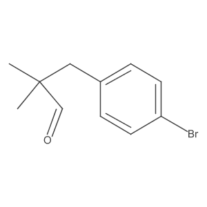 3-(4-Bromophenyl)-2,2-dimethylpropanal结构式
