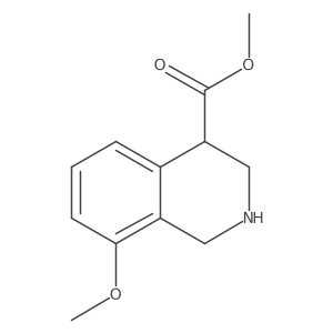 Methyl 8-methoxy-1,2,3,4-tetrahydroisoquinoline-4-carboxylate结构式