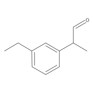 2-(3-Ethylphenyl)propanal Structure