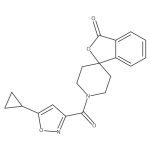 1'-(5-cyclopropylisoxazole-3-carbonyl)-3H-spiro[isobenzofuran-1,4'-piperidin]-3-one Structure