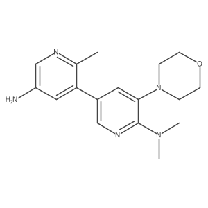 N6',N6',2-trimethyl-5'-morpholino-[3,3'-bipyridine]-5,6'-diamine结构式
