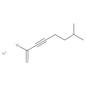 Lithium(1+) ion 5-(dimethylamino)pent-2-ynoate Structure
