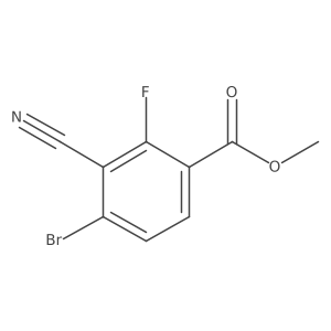 Methyl 4-bromo-3-cyano-2-fluorobenzoate Structure