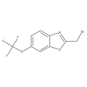 2-(Bromomethyl)-6-(trifluoromethylthio)benzo[d]oxazole结构式