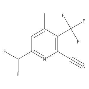 6-(Difluoromethyl)-4-methyl-3-(trifluoromethyl)picolinonitrile Structure