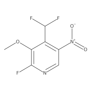 4-(Difluoromethyl)-2-fluoro-3-methoxy-5-nitropyridine Structure
