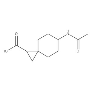 6-Acetamidospiro[2.5]octane-1-carboxylic acid结构式