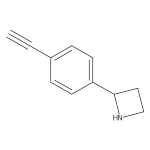 2-(4-Ethynylphenyl)azetidine结构式