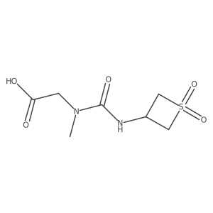 N-((1,1-Dioxidothietan-3-yl)carbamoyl)-N-methylglycine Structure