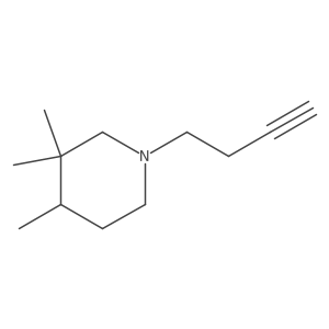 1-But-3-ynyl-3,3,4-trimethylpiperidine Structure