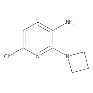 2-(Azetidin-1-yl)-6-chloropyridin-3-amine结构式