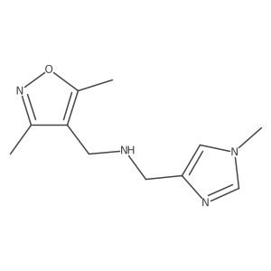 [(dimethyl-1,2-oxazol-4-yl)methyl][(1-methyl-1H-imidazol-4-yl)methyl]amine Structure