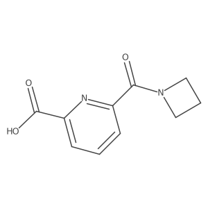 6-(Azetidine-1-carbonyl)pyridine-2-carboxylic acid Structure