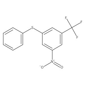 3-Nitro-5-(trifluoromethyl)benzenephenylsulfide Structure