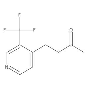 4-[3-(Trifluoromethyl)pyridin-4-yl]butan-2-one Structure