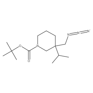 Tert-butyl 3-(azidomethyl)-3-(propan-2-yl)piperidine-1-carboxylate Structure