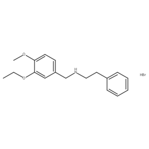 N-(3-ethoxy-4-methoxybenzyl)-2-phenylethanamine hydrobromide Structure
