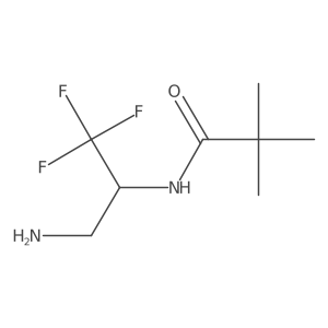 N-(3-amino-1,1,1-trifluoropropan-2-yl)-2,2-dimethylpropanamide Structure