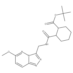 Tert-butyl 2-(((6-methoxy-[1,2,4]triazolo[4,3-b]pyridazin-3-yl)methyl)carbamoyl)piperidine-1-carboxylate结构式