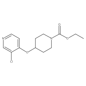Ethyl 4-((3-chloropyridin-4-yl)oxy)piperidine-1-carboxylate结构式