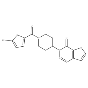 3-(1-(5-chlorothiophene-2-carbonyl)piperidin-4-yl)thieno[3,2-d][1,2,3]triazin-4(3H)-one Structure