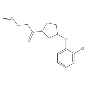 1-(3-((3-Chloropyridin-4-yl)oxy)pyrrolidin-1-yl)pent-4-en-1-one结构式
