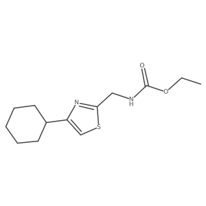Ethyl ((4-cyclohexylthiazol-2-yl)methyl)carbamate结构式