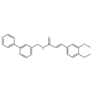 (E)-N-([2,4'-bipyridin]-4-ylmethyl)-3-(3,4-dimethoxyphenyl)acrylamide Structure