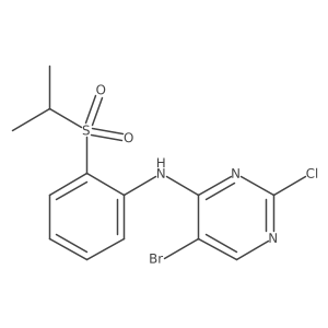 5-Bromo-2-chloro-N-(2-(isopropylsulfonyl)phenyl)pyrimidin-4-amine Structure