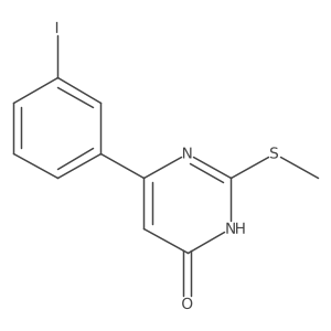 6-(3-iodophenyl)-2-(methylthio)pyrimidin-4(3H)-one结构式