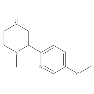 2-(5-Methoxypyridin-2-yl)-1-methylpiperazine结构式