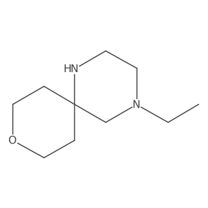 4-Ethyl-9-oxa-1,4-diazaspiro[5.5]undecane结构式