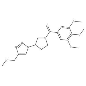 4-(methoxymethyl)-1-[1-(3,4,5-trimethoxybenzoyl)pyrrolidin-3-yl]-1H-1,2,3-triazole Structure