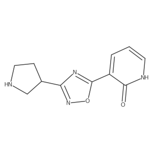 3-(3-(Pyrrolidin-3-yl)-1,2,4-oxadiazol-5-yl)pyridin-2-ol Structure