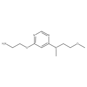 6-(2-aminoethoxy)-N-(2-methoxyethyl)-N-methylpyrimidin-4-amine结构式