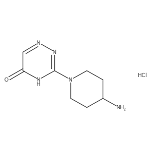 3-(4-aminopiperidin-1-yl)-1,2,4-triazin-5(4H)-one hydrochloride Structure